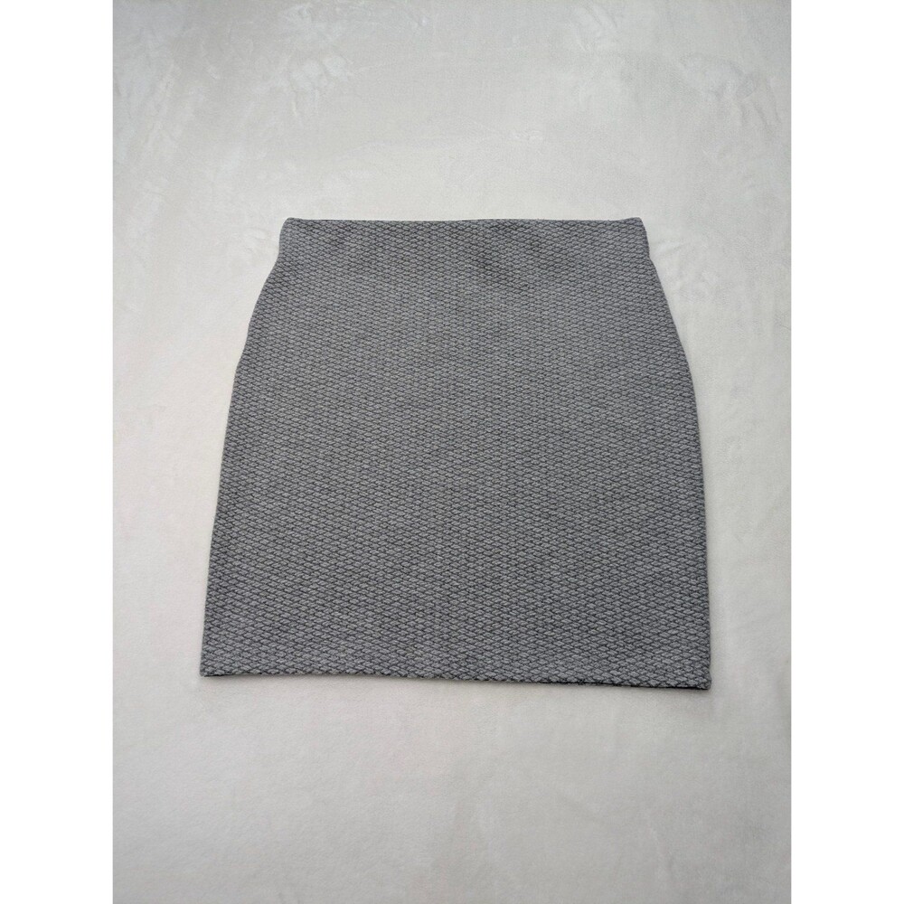 LOFT Grey Textured Diamond Pattern Pencil Skirt – Size S